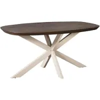 Starfurn Eettafel Madison Bruin 160cm Deens Ovaal Poot Zand