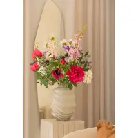 PrettyPlants Kunstboeket Fuchsia Fantasy | Zijdenbloemen | Kunstbloemen | Zijden boeket | Kunstboeket