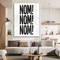 MuchoWow Glasschilderij 120x160 cm - Schilderij acrylglas - Decoratie - Japandi - Vintage - Zwart - Foto op glas - Muurdecoratie woonkamer - Wanddecoratie slaapkamer - Schilderijen