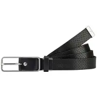 Puma Dimple Op Lengte Gesneden Volwassenen Zwarte Golf Leren Riem 053007 01