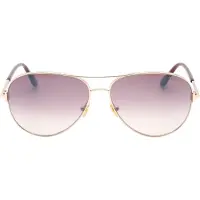 Tom Ford FT0823 Clark 28U glanzende rosegouden zonnebril