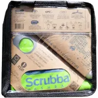 Scrubba waszak & droogset – Draagbaar wassysteem met XL handdoek, waslijn & haak – Voor kamperen, reizen, hostels & hotels – Lichtgewicht & compact – Mobiele wasmachine voor onderweg