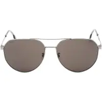 HUGO BOSS Ruthenium Frame Grijze Lens Zonnebril