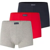 Tom Tailor Boxershorts donkerblauw / grijs gemêleerd / lichtrood