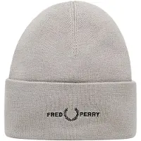 Fred perry grafisch logo betongrijze muts