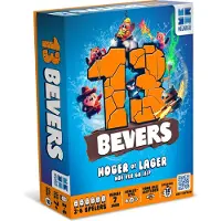 MEGABLEU 13 Bevers - Spannend Hoger of Lager Bordspel - Familiespel voor 2-6 Spelers - Vanaf 7 Jaar - Mix van Geluk en Strategie