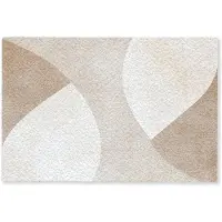 MuchoWow Deurmat 60x40 cm - Droogloopmat Bruin - Japandi - Abstract - Mat voor binnen - Schoonloopmat - Deurmatten met print - Inloopmat