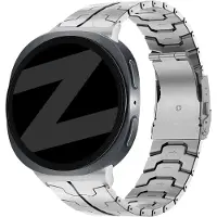 Bandz Stalen band 'Iron' - Hoogwaardig metalen bandje geschikt voor Samsung Galaxy Watch 8 - 40mm / Galaxy Watch 8 - 44mm / Galaxy Watch 8 Classic - Inclusief inkort set (zilver)