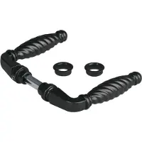 Locinox deurklink zwart met Mini rozetten