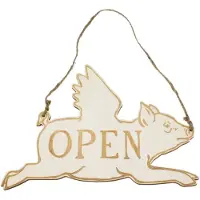 MEA Hangend Varken Infobordje – 28×1×21 cm – Decoratief