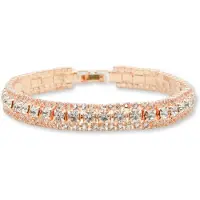 Marama - armband Fenna Goud - dames armband - stainless steel - gold plated - nikkelvrij - clipsluiting - feestelijk - strass steentjes