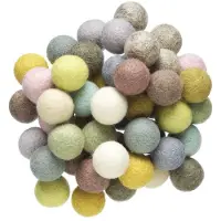 Panduro Wolvilt bolletjes - doorsnede20 mm - 50 stuks - pastelmix