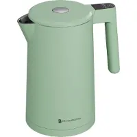 Kitchenbrothers Waterkoker - 1.7L - Met Temperatuurregeling - Elektrisch - Warmhoudfunctie - Display - Dubbelwandig - Cool-touch - 2200W - Pastelgroen