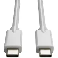 123inkt USB-C naar USB-C 3.2 oplaadkabel wit (1 meter)