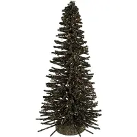 Clayre & Eef Kerstdecoratie Beeld Kerstboom Ø 17x30 cm Groen Hout