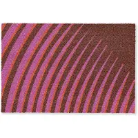 MuchoWow Deurmat 60x40 cm - Droogloopmat Lijnen - Rood - Beweging - Mat voor binnen - Schoonloopmat - Deurmatten met print - Inloopmat