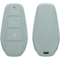Kwmobile autosleutel hoesje geschikt voor BYD Atto 3 / Sealion / Han / Tang / Dolphin / Seal hoes - TPU autosleutel behuizing - Beschermende auto sleutel case - Sleuteletui in cool mint