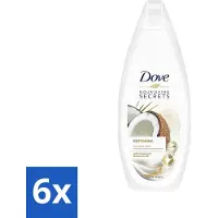 Dove 6 x Nourishing Secrets - Douchegel - Kokosolie & Amandel melk - Sulfaatvrij - 250 ml - Douchegel - Kokosolie - Amandelmelk - Hydratatie - Sulfaatvrij