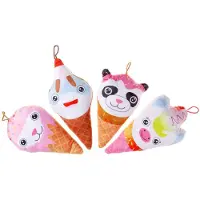 Duckiez Pluche Super Soft Ijsje Dieren - 24 stuks