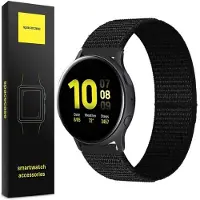 Spacecase Horlogeband Sc Band 20Mm Zwart Voor Apple Watch 2 3 4 5 6 Se