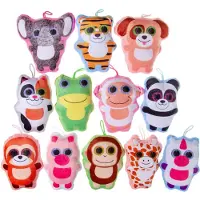 Duckiez Pluche Super Soft Dieren Met Grote Ogen - 24 stuks