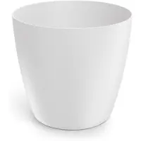 Prosperplast Bloempot Rond Mate Round 14cm WIT / 3 STUKS!