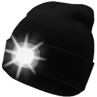 TEKMEE Muts met LED-Verlichting – USB Oplaadbare Hoofdlamp - Beanie - Unisex