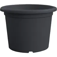 Atera plantenbak Basic rond Ash antraciet Ø 50 cm - kunststof