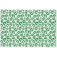 MuchoWow Deurmat 60x40 cm - Droogloopmat Panterprint - Groen - Beige - Dierenprint - Mat voor binnen - Schoonloopmat - Deurmatten met print - Inloopmat