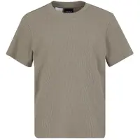 Urban Classics - Waffle Kinder Tshirt - Kids 146/152 - Olijfgroen
