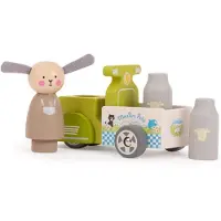 Moulin Roty Houten Bakfiets met Melk La Grande Famille