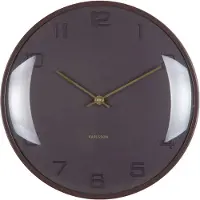 Karlsson wandklok fuerte dome earth brown- Ø30,5cm