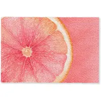MuchoWow Deurmat 60x40 cm - Droogloopmat Grapefruit - Roze - Levendig - Mat voor binnen - Schoonloopmat - Deurmatten met print - Inloopmat