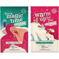 Dresdner Essenz Winter Badzout Combi - Set van 2 - Magic Time & Warm Up | 2x 60g - Aardbei, Vanille, Amandel - Magnolia, Lotus, Sandelhout | Badzout - Vegan