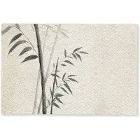 MuchoWow Deurmat 90x60 cm - Droogloopmat Japandi - Bamboe - Beige - Mat voor binnen - Schoonloopmat - Deurmatten met print - Inloopmat