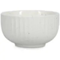 Salt & pepper Kom Ora Gloss White / Black 10,5 cm (Set van 4)