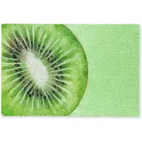 MuchoWow Deurmat 90x60 cm - Droogloopmat Kiwi - Groen - Fris - Mat voor binnen - Schoonloopmat - Deurmatten met print - Inloopmat