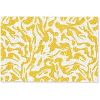 MuchoWow Deurmat 60x40 cm - Droogloopmat Vormen - Wit - Abstract - Mat voor binnen - Schoonloopmat - Deurmatten met print - Inloopmat