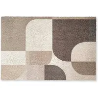 MuchoWow Deurmat 60x40 cm - Droogloopmat Geometrisch - Geweven structuur - Modern - Mat voor binnen - Schoonloopmat - Deurmatten met print - Inloopmat