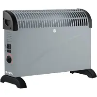 Auronic Elektrische Convectorkachel - 750/1250/2000 Watt - Met Ventilator - Verwarming - Ventilatorkachel - Grijs