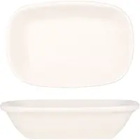 Bonna Serveerschaal gourmet porselein 20x14 cm set van 2