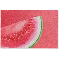 MuchoWow Deurmat 60x40 cm - Droogloopmat Watermeloen - Rood - Zomers - Mat voor binnen - Schoonloopmat - Deurmatten met print - Inloopmat