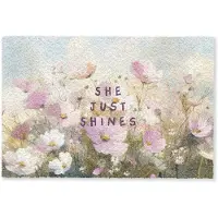 MuchoWow Deurmat 90x60 cm - Droogloopmat Quote - Bloemen - Schilderachtig - Mat voor binnen - Schoonloopmat - Deurmatten met print - Inloopmat