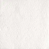 Ambiente Servetten Luxe - 30x stuks - 33 x 33 cm - wit - barok patroon - 3 laags
