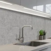 KitchenYeah Keuken achterwand 400x80 cm - Spatscherm zelfklevend Beton - Oud - Patroon - Muurbeschermer - Spatwand fornuis