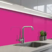 KitchenYeah Keuken achterwand 250x80 cm - Spatscherm zelfklevend Fuchsia - Neon - Kleuren - Muurbeschermer - Spatwand fornuis