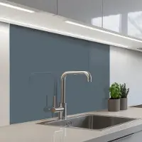 KitchenYeah Keuken achterwand 100x80 cm - Spatscherm zelfklevend Kleuren - Blauw - Interieur - Muurbeschermer - Spatwand fornuis