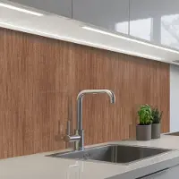 KitchenYeah Keuken achterwand 100x60 cm - Spatscherm zelfklevend Hout - Boomstronk - Patronen - Muurbeschermer - Spatwand fornuis