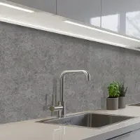 KitchenYeah Keuken achterwand 250x80 cm - Spatscherm zelfklevend Beton - Textuur - Patronen - Muurbeschermer - Spatwand fornuis