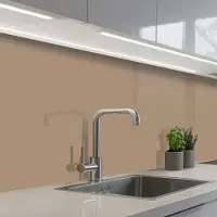 KitchenYeah Keuken achterwand 300x60 cm - Spatscherm zelfklevend Bakery brown - Interieur - Aardetinten - Muurbeschermer - Spatwand fornuis